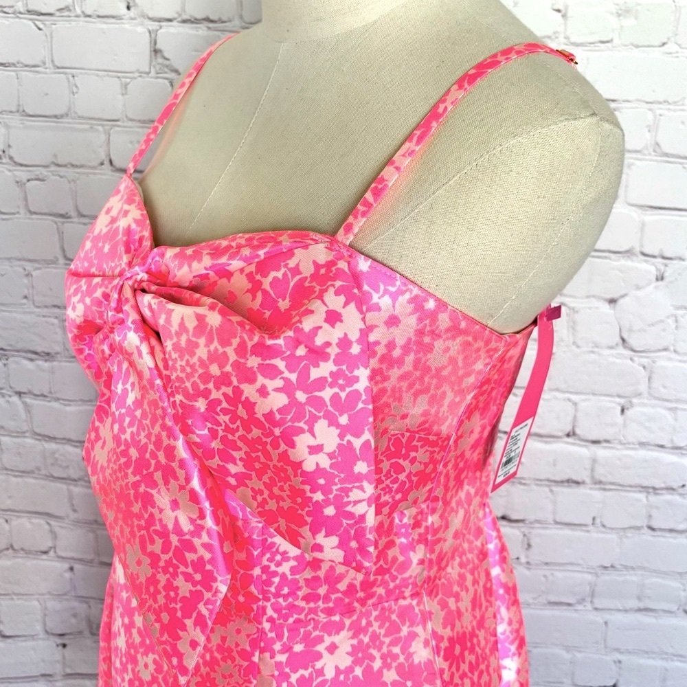 LILLY PULITZER Sutton Roxie Pink Jacquard Skirted Romper--NWT--6 - Picture 6 of 16